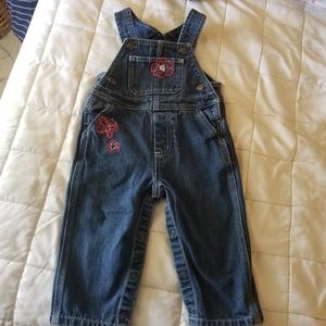 18 month Carhartt girls denim overalls